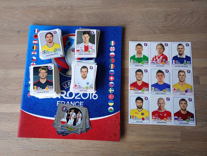 Panini - Euro 2016, Euro 2020 Preview, Euro 2020 Tournament Edition, WC Qatar 2022, WC Russia 18 - Lionel Messi, 5 Empty albums + 1420 Loose stickers