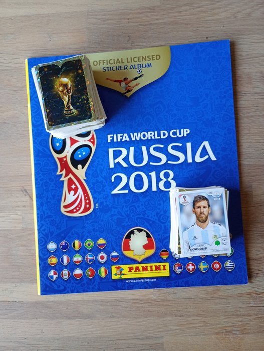 Panini - Euro 2016, Euro 2020 Preview, Euro 2020 Tournament Edition, WC Qatar 2022, WC Russia 18 - Lionel Messi, 5 Empty albums + 1420 Loose stickers