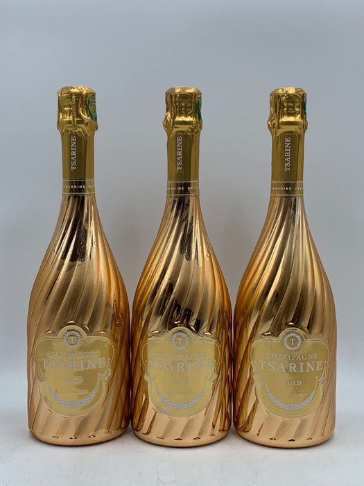 Tsarine, Gold - Champagne Brut - 3 Flasker (0,75 L)