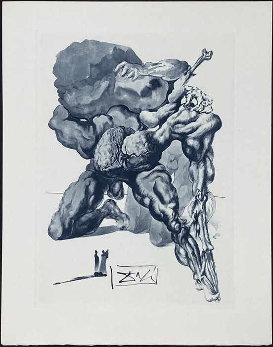 Salvador Dali (1904-1989) - The Avaricious and the Prodigal - Divine Comedy