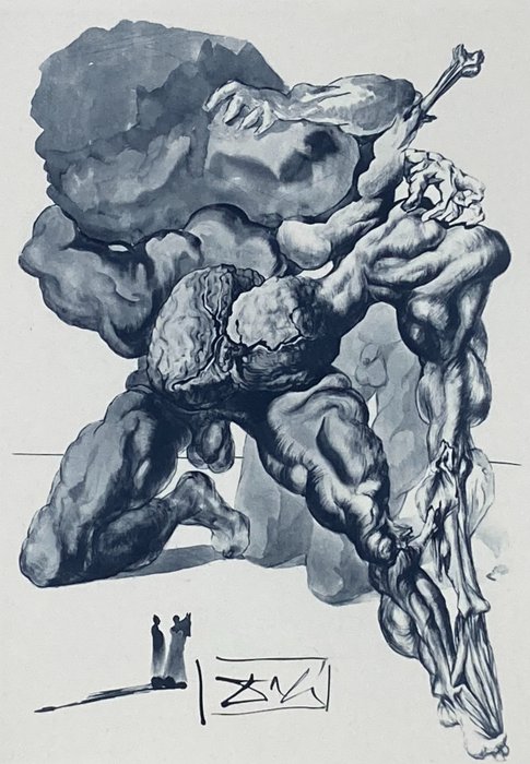 Salvador Dali (1904-1989) - The Avaricious and the Prodigal - Divine Comedy