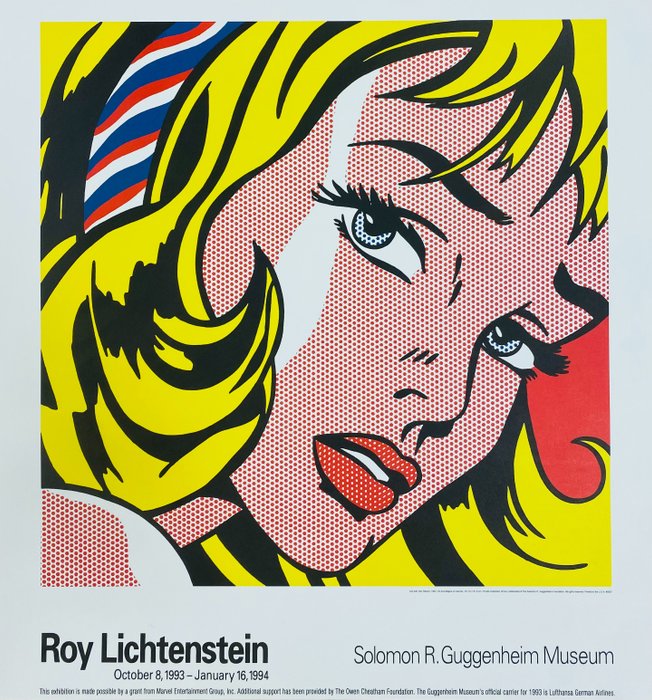 Roy Lichtenstein - GIRL WITH HAIR RIBBON - 1990‹erne