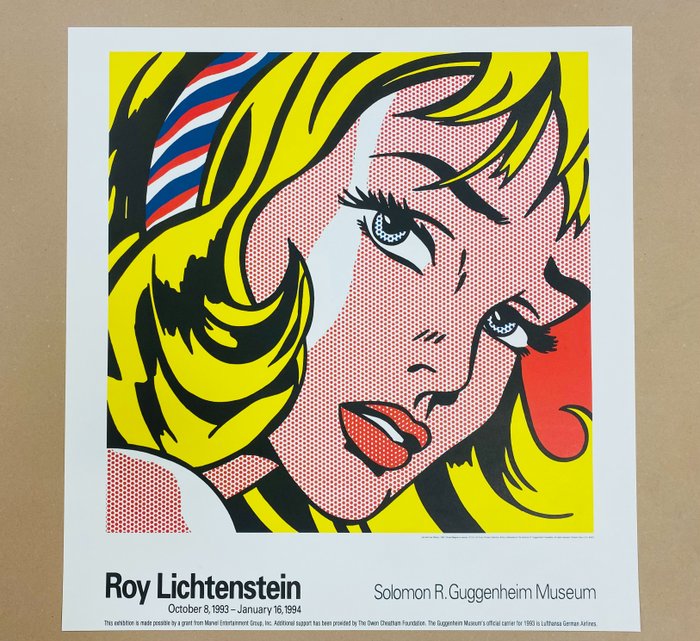 Roy Lichtenstein - GIRL WITH HAIR RIBBON - 1990‹erne