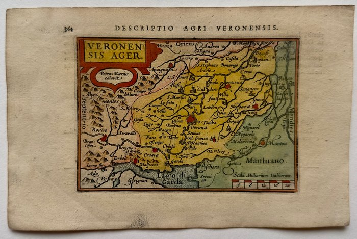 Italien - Verona; P. Bertius - Veronensis Ager - 1601-1620