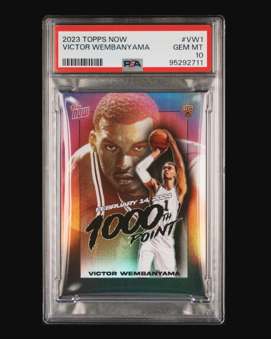 2023 Topps Now Victor Wembanyama #VW1 - Rookie Card PSA 10 - 1 Graded card