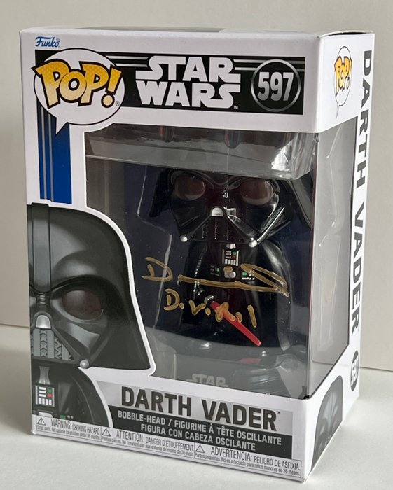 Star Wars - Daniel Naprous (Darth Vader) Autographed Funko Pop!, signed + COA  Photo signing session