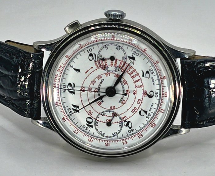 Eberhard  Co Chaux de Fonds   Chronograph Kal 16000 - Mænd - Schweiz omkring 1940