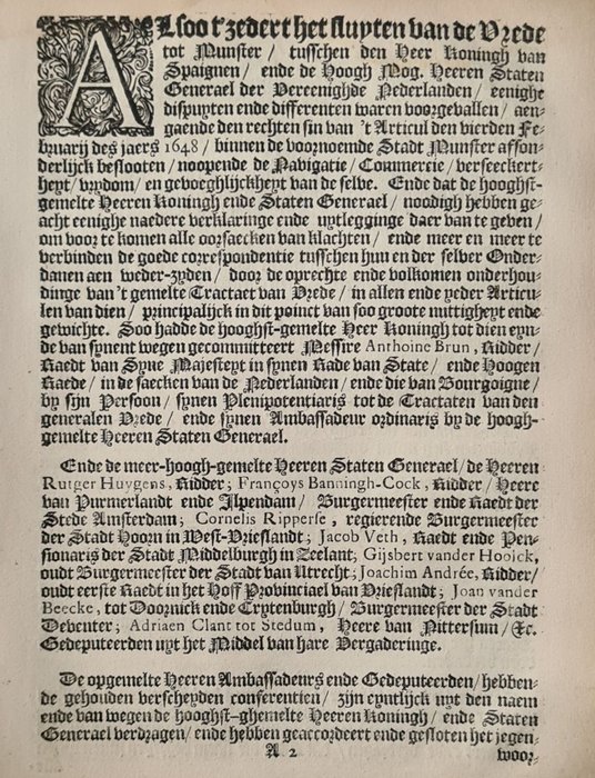 Anon - Tractaet van de marine...tusschen Anthoine Brun, Ambassadeur van Spanje en de Staten Generaal - 1657