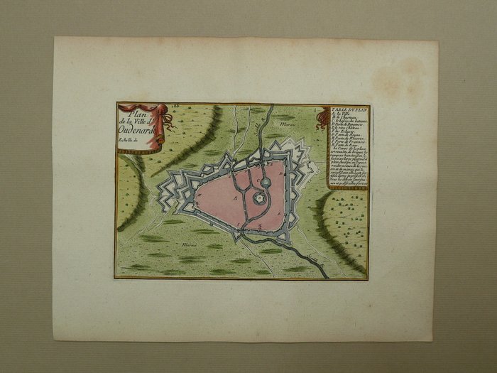 Belgien - Oudenaarde; Sebastien de Pontault de Beaulieu - Plan de la Ville d'Oudenarde - 1668