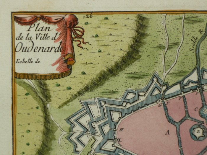 Belgien - Oudenaarde; Sebastien de Pontault de Beaulieu - Plan de la Ville d'Oudenarde - 1668