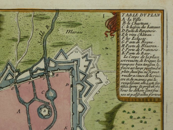 Belgien - Oudenaarde; Sebastien de Pontault de Beaulieu - Plan de la Ville d'Oudenarde - 1668