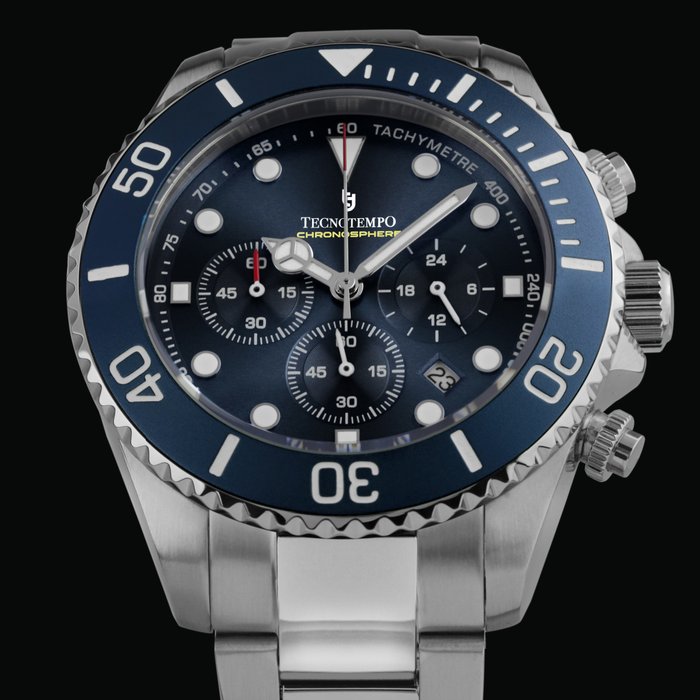 Tecnotempo - Chronograph 100M - "Chronosphere" Limited Edition - - Ingen mindstepris - TT.100CS.BL (Blue) - Mænd - 2011-nu