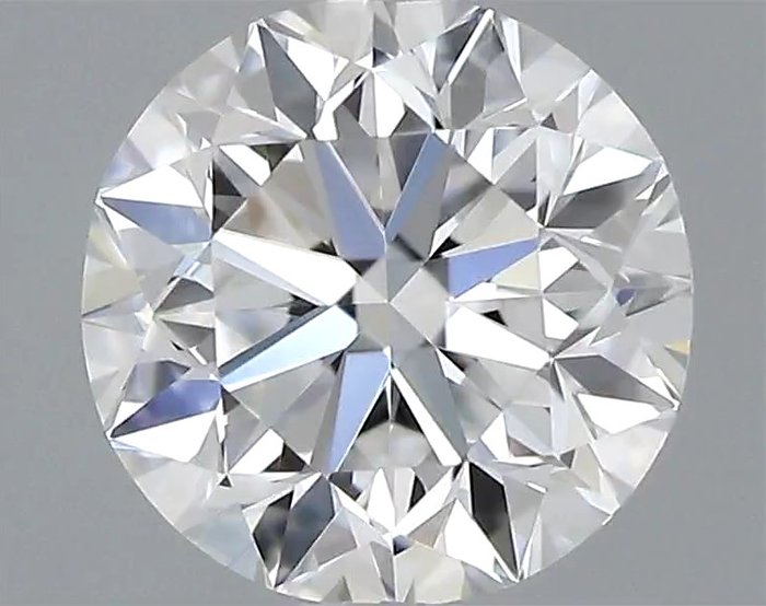 1 pcs Diamant  (Natur)  - 050 ct - Rund - E - VVS1 - Gemological Institute of America (GIA)