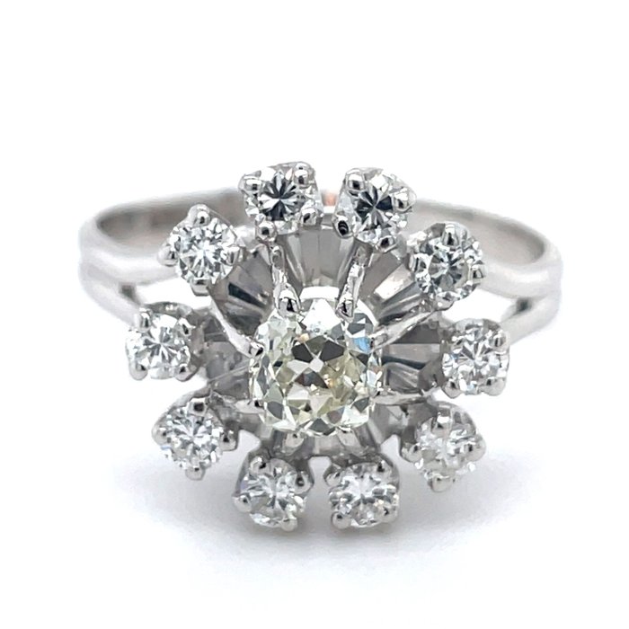 Ring Hvidguld -  1.00ct. tw. Diamant - Diamant