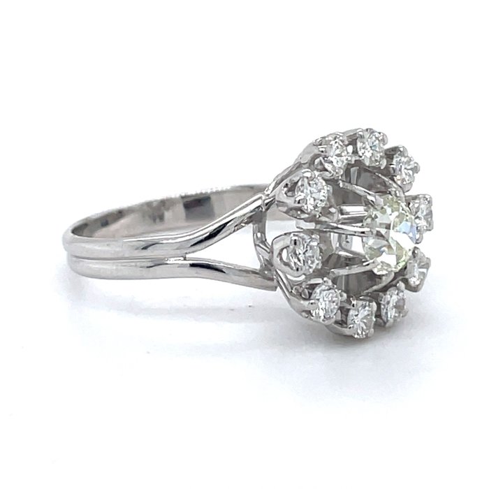 Ring Hvidguld -  1.00ct. tw. Diamant - Diamant