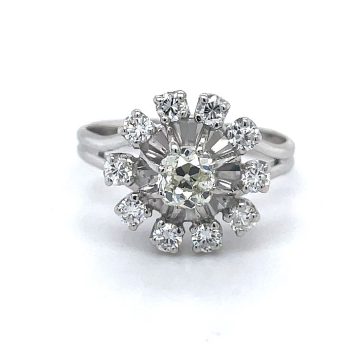 Ring Hvidguld -  1.00ct. tw. Diamant - Diamant