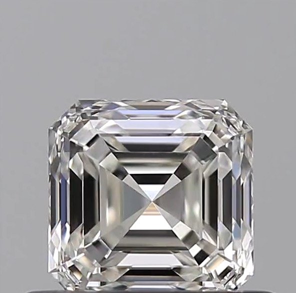 1 pcs Diamant  (Natur)  - 051 ct - Smaragd - H - VVS1 - Gemological Institute of America (GIA) - *EX*