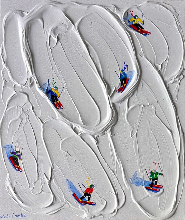 Juli Lampe (1980) - Ski Lovers in the snowy expanses.