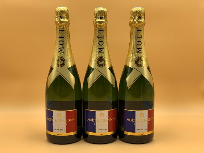 Moët  Chandon, Impérial "Limited Édition" - Champagne Brut - 3 Flasker (0,75 L)