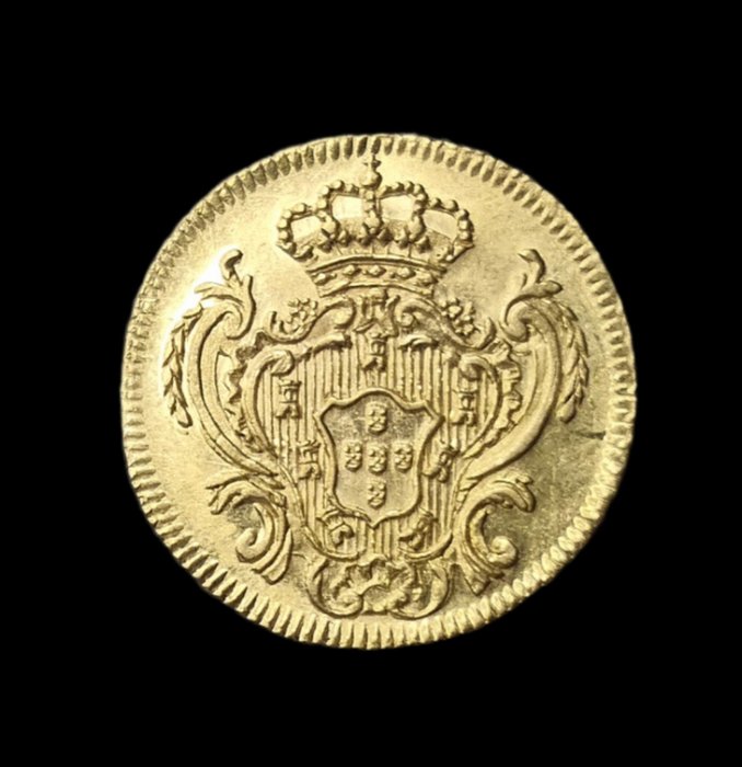 Portugal. D. Maria  D. Pedro III (1777-1786). Meio Escudo (800 Reis) 1780 - Lisboa - Escassa