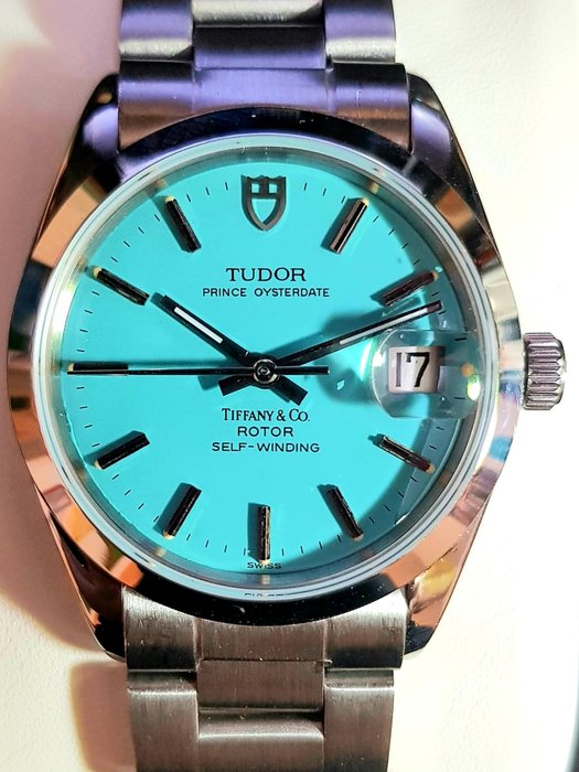 Tudor - Prince Oyster Date "Tiffany Blue Dial" - Ingen mindstepris - Ref. 9050/0 - Mænd - 1978