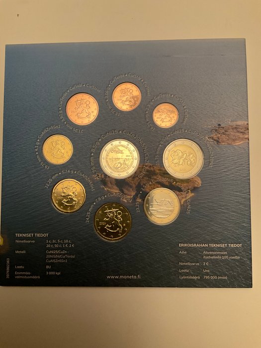 Finland. Year Set (BU) 2020/2021 (2 sets)  (Ingen mindstepris)