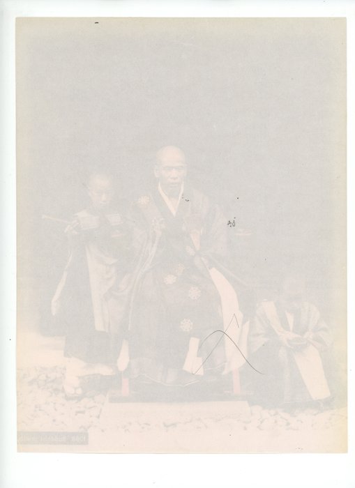 Kusakabe Kimbei, Farsari et divers Yokohama School - "Buddhist priests"