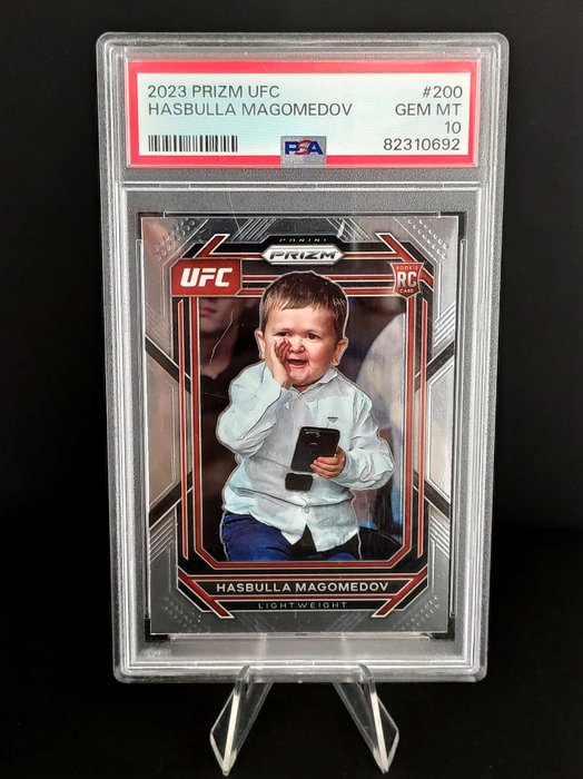 2023 Panini Prizm UFC Hasbulla Magomedov #200 Rookie PSA 10 - 1 Graded card