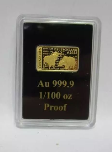 Verden 2023 Börsenbarren - 1/100 oz (999)  (Ingen mindstepris)