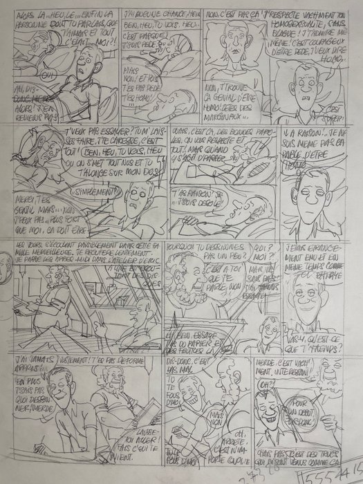 Lauzier, Gérard - 1 Original preliminary page - Le Dessinateur