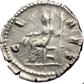 Rom. Diva Faustina I (Died 140/1) AR Denarius (Silver, 3.36g, 19mm) Rome, after 141.. Denarius