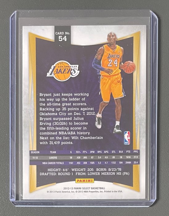 1996-2012 - SP Rookie, Topps 50th, Hoops, Select - Kobe Bryant 4 card lot - 4 Card - Næsten så god som ny (NM)