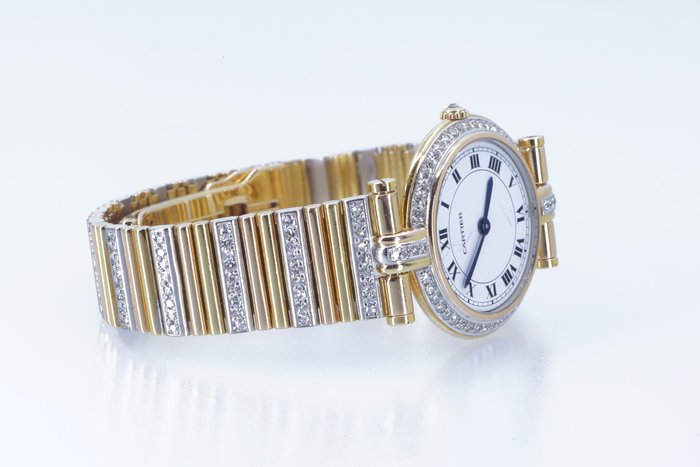 Cartier - Vendome Trinity - 18K Gold (Tri-color) - With pavé diamond-set - Kvinder - 1990-1999