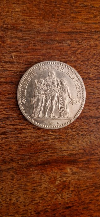 Frankrig. 5 Francs 1873 A-Paris  (Ingen mindstepris)