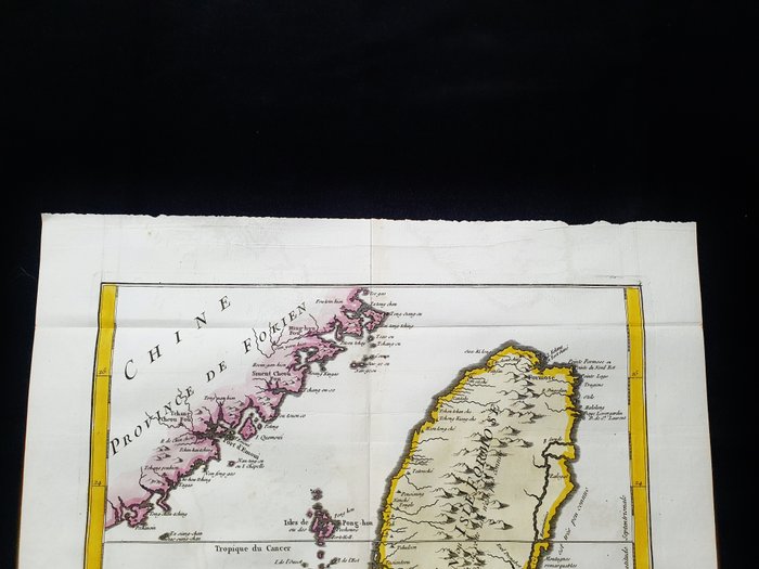 Asien - Taiwan, Taipei, Kina, Korea, Kaohsiung, Tainan; La Haye / P. de Hondt / J.N. Bellin - L'Isle de Formose, et Partie des Costes de la Chine - 1721-1750