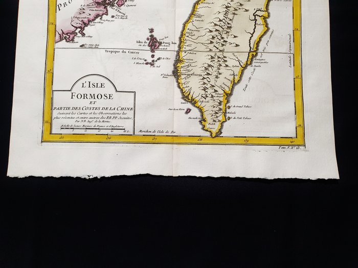 Asien - Taiwan, Taipei, Kina, Korea, Kaohsiung, Tainan; La Haye / P. de Hondt / J.N. Bellin - L'Isle de Formose, et Partie des Costes de la Chine - 1721-1750