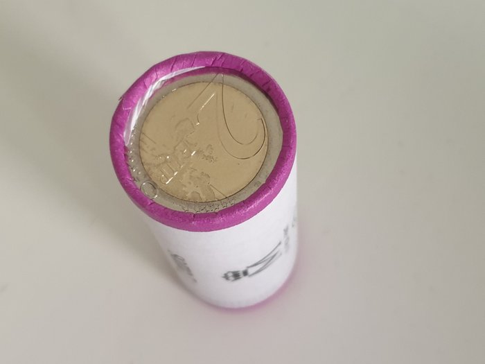 Spanien 2 Euro 2024 "Policia Nacional" (25 monedas) en rollo  (Ingen mindstepris)