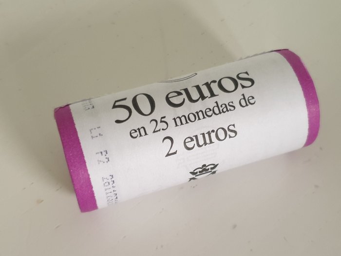 Spanien 2 Euro 2024 "Policia Nacional" (25 monedas) en rollo  (Ingen mindstepris)