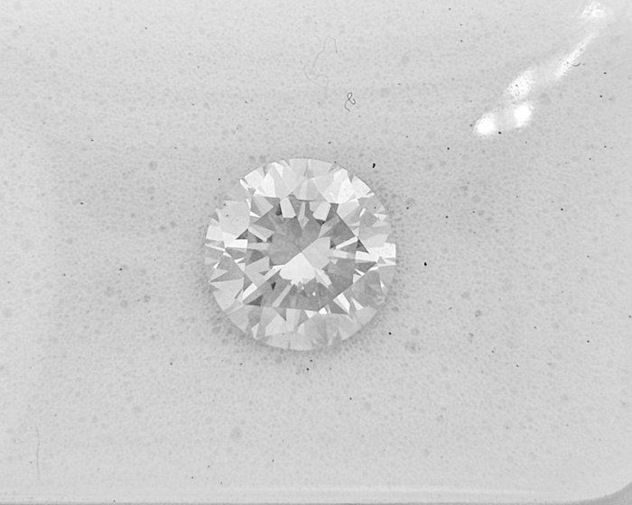 1 pcs Diamant  (Natur)  - 0.81 ct - Rund - E - SI1 - Gemewizard Gemological Laboratory (GWLab)