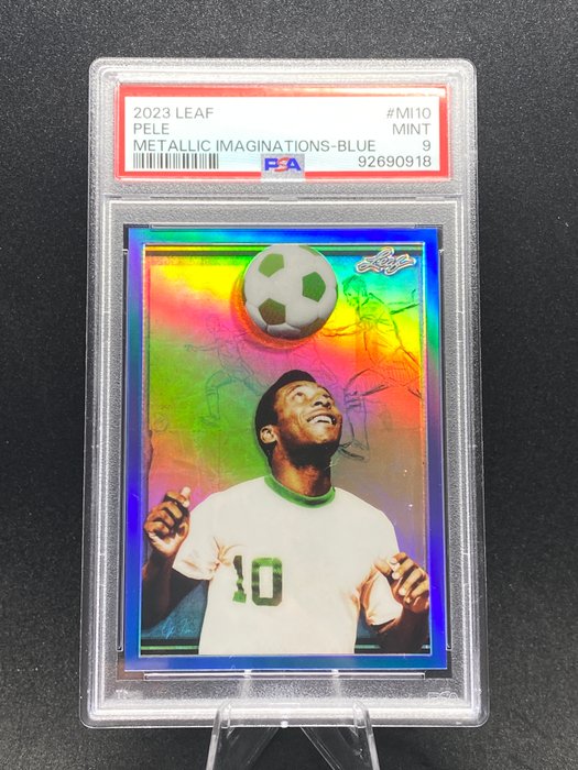 2023 - Topps - Metallic Imaginations - Pelé - BLUE 1/49 - 1 Graded card - PSA 9