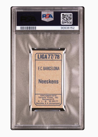 1977 Ediciones Este Campeonato de Liga - Johan Neeskens PSA 4 - 1 Graded card