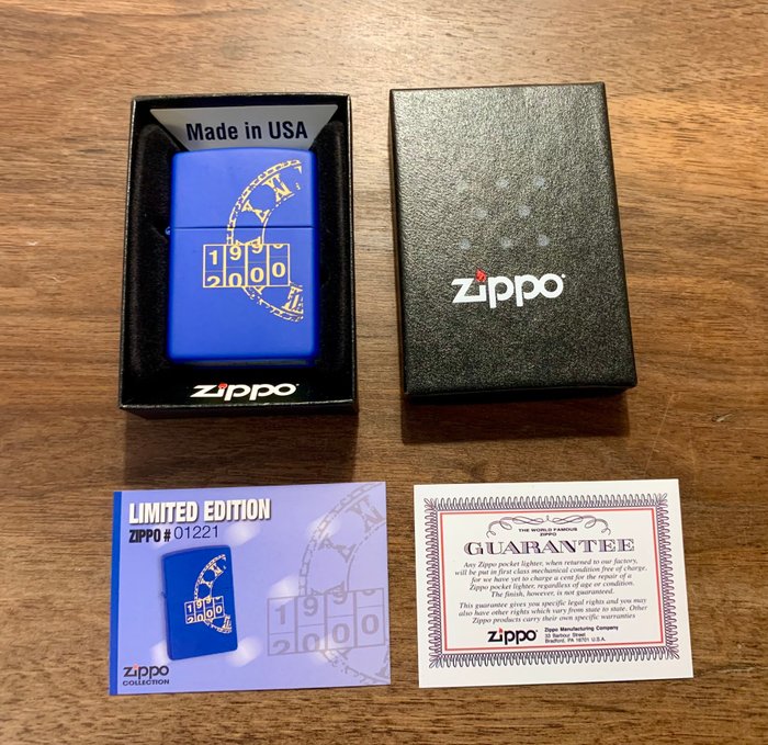 Zippo - MILLENIUM 1999-2000 - Lommelighter - Stål (rustfrit)