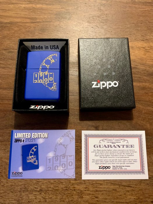 Zippo - MILLENIUM 1999-2000 - Lommelighter - Stål (rustfrit)