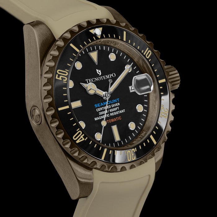 Tecnotempo - Diver 2000M "SEAMOUNT" - Limited Edition - - Ingen mindstepris - TT.2000S.BGN - Mænd - 2011-nu