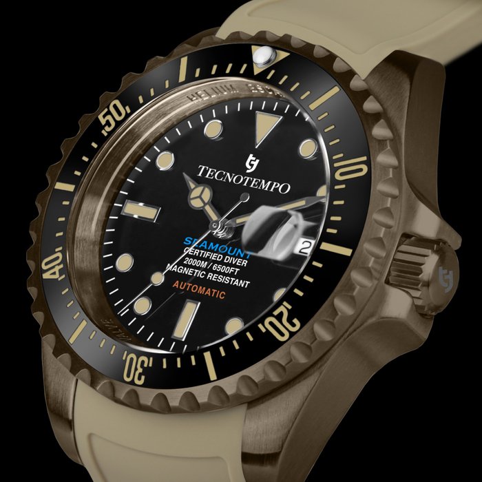 Tecnotempo - Diver 2000M "SEAMOUNT" - Limited Edition - - Ingen mindstepris - TT.2000S.BGN - Mænd - 2011-nu