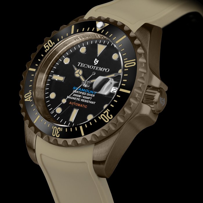 Tecnotempo - Diver 2000M "SEAMOUNT" - Limited Edition - - Ingen mindstepris - TT.2000S.BGN - Mænd - 2011-nu