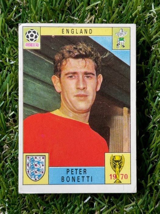 1970 Panini Mexico 70 World Cup England - Peter Bonetti (Bisvalida) - 1 Card - Glimrende (EX)