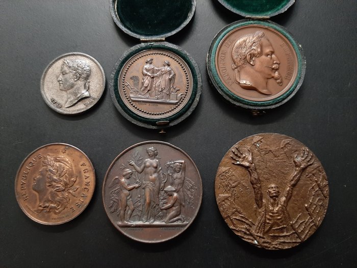 Frankrig Bronze medal Lot de 6 médailles