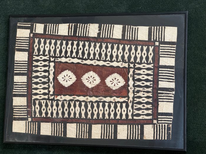 South Pacific Fijian Tapa Cloth - Tapa klud - ITaukei - Fiji  (Ingen mindstepris)