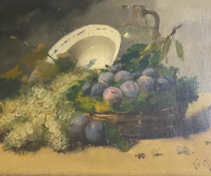 Constantin Le Roux (c1850-1909) - Nature morte